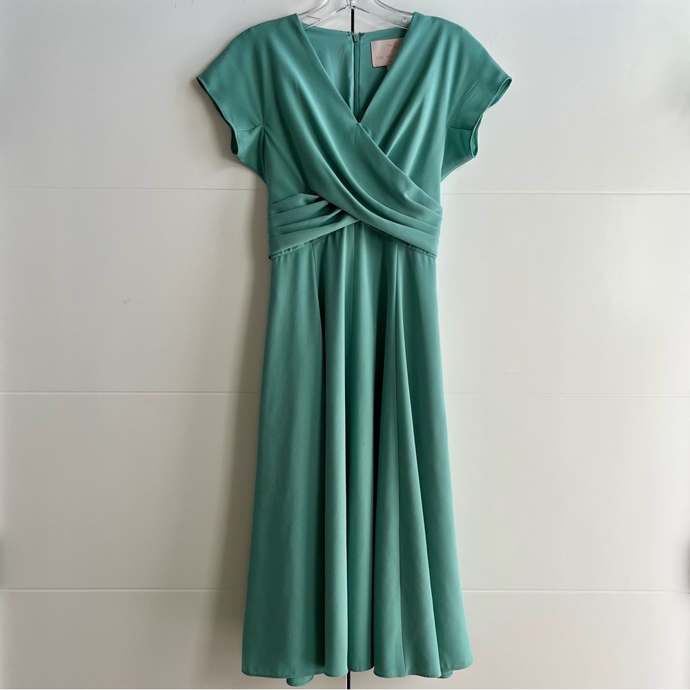 Gal Meets Glam Seraphina Midi Dress 0 Fern (Green)